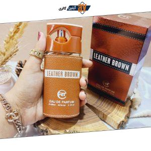 ادکلن مردانه آر تی مدل leather brown حجم 100 میلی لیتر اورجینال اماراتی