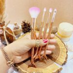 براش 4 تیکه پری دریایی دسته الماسی اماراتی برجسته اصلی