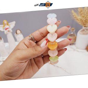 تل دخترانه طرح قلب کریستالی