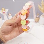 تل دخترانه طرح قلب کریستالی