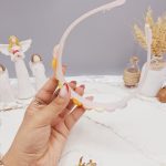 تل دخترانه طرح قلب کریستالی