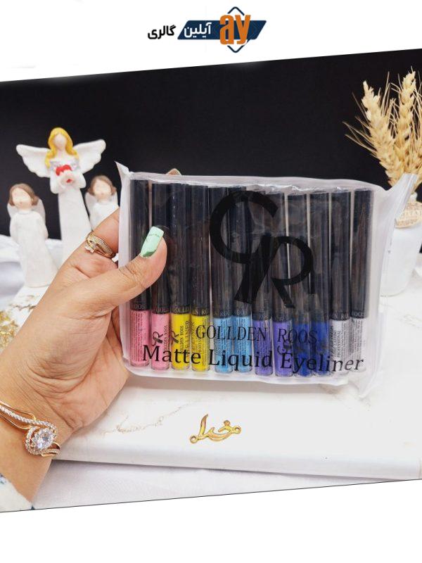 خط چشم مویی رنگی برند گلدن رز GOLLDE ROOS