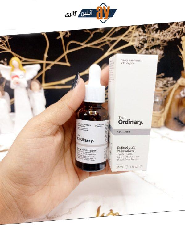 سرم ضدچروک رتینول اوردینری Retinol 0,2% in Squalane ordinary