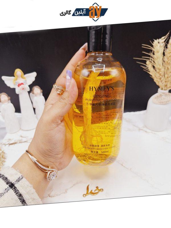 شامپو سر ترمیم کننده و ضد ریزش قوی جینسینگ HYMEYS حجم 500ml کد 7785