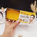 صابون سفید کننده دارای ویتامین E و حاوی روغن هسته آرگان Skaya کد 1005