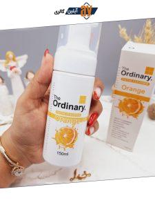 فوم شستشو صورت با عصاره پرتقال برند اوردینری ordinary کد 2201