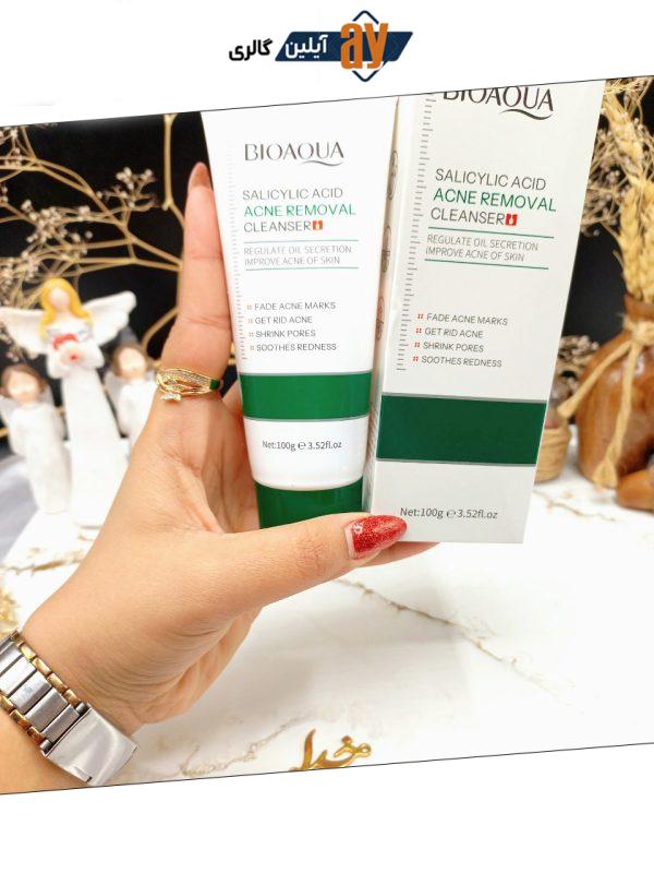 فوم شستشوی صورت ضد جوش سالیسیلیک اسید برند بیوآکوا BIOAQUA کد BQY56297