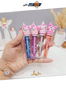 لیپ گلاس شاین دار طرح دلقک بامزه برند هدا مات می HUDA MATTE ME کد X326