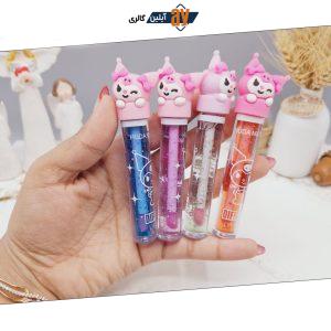 لیپ گلاس شاین دار طرح دلقک بامزه برند هدا مات می HUDA MATTE ME کد X326