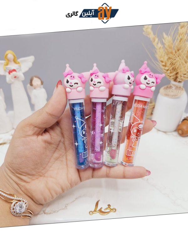 لیپ گلاس شاین دار طرح دلقک بامزه برند هدا مات می HUDA MATTE ME کد X326