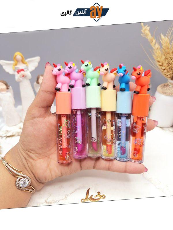 لیپ گلاس طرح اسب تک شاخ رویایی هدا مات می HUDA MATTE ME کد X208