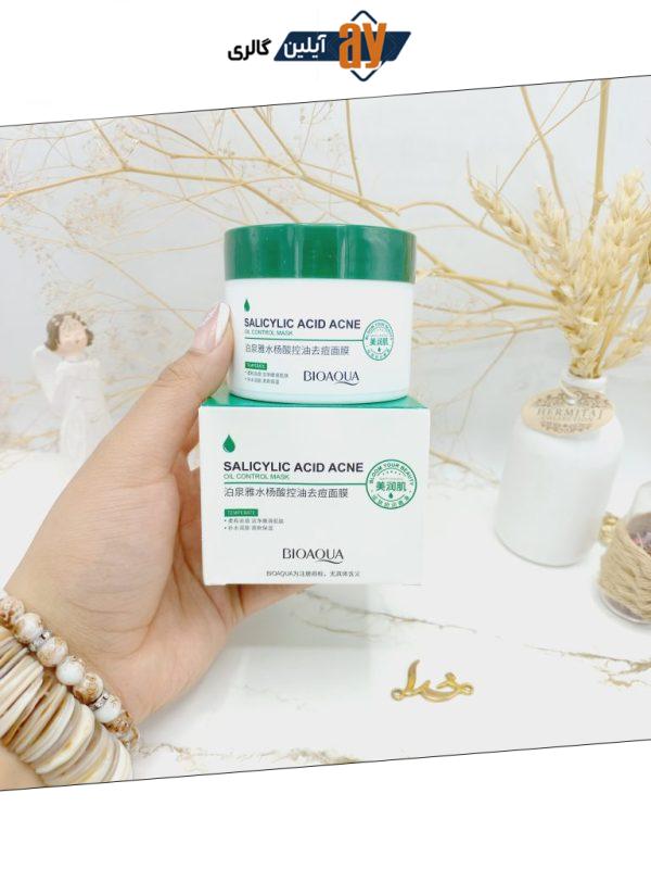ماسک ضدآکنه سالیسیلیک اسید برند  بیوآکوا BIOAQUA کد BQY70451