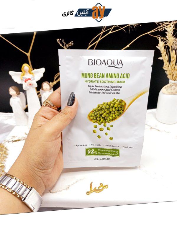 ماسک ورقه ای آبرسان و ضد چروک ماش برند بیوآکوا BIOAQUAکد 91365