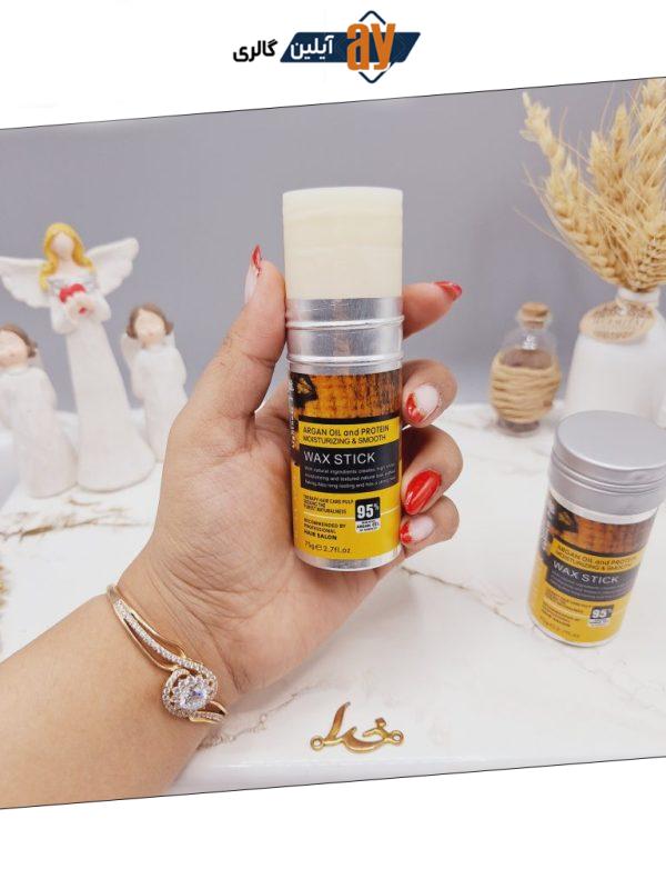 وزگیر مو استیکی لایتنس حاوی روغن آرگان WAX STICK کد 8549