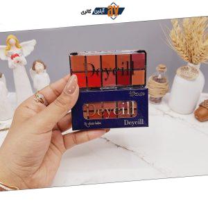 پالت رژ لب ده رنگ برند دیسیل Deycill کد 50374