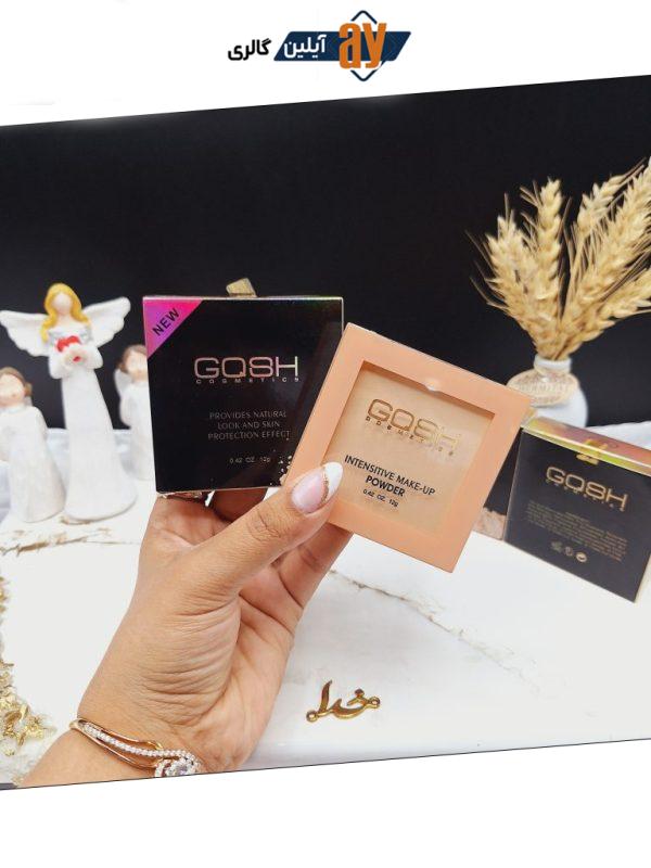 پنکک مخملی و با دوام همراه با پد و آیینه برند گاش GOSH کد 9803