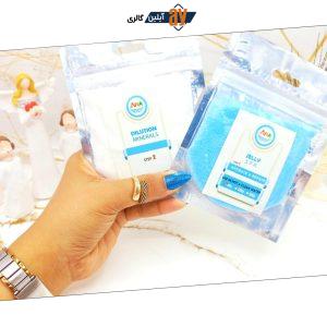 پودر پدی ژل همراه با حلال دست ساز گیاهی ARA (آبی)