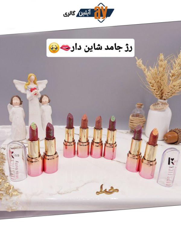 پک 8 عددی رژ لب جامد شاین دار زیبا میس بیوتی Miss Betty کد K1147