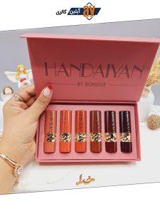 پک رژ لب جامد 6 عددی برند هندیان HANDAIYAN کد H1062
