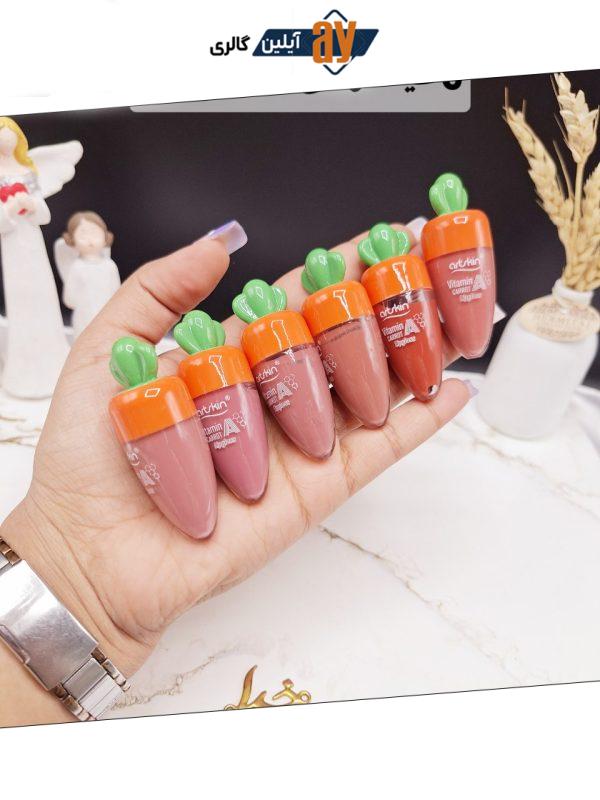 پک رژ لب مایع 6 عددی طرح هویج آرت اسکین artskin کد AS 972145