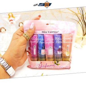 پک کرم دست 5 عددی Miss vanessa با رایحه عطر و میوه