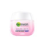 ماسک صورت شب گارنیه مدل Sakura White new حجم 50 میلی لیتر