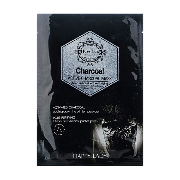 ماسک صورت هپی لیدی مدل Charcoal وزن 28 گرم