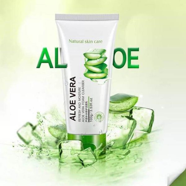 فوم شستشو صورت بایو آکوا مدل ALOE VERA وزن 100 گرم