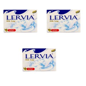 صابون سفید کننده و روشن کننده لرویا مدل شیری وزن 90 گرم بسته 3 عددی