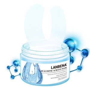 ماسک دور چشم لنبنا مدل HYALURONIC ACID وزن 90 گرم بسته 50 عددی