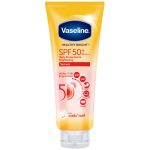 کرم ضد آفتاب بدون رنگ وازلین +SPF 50 مدل HEALTHY BRIGHT ‌مناسب انواع پوست حجم 300 میلی‌لیتر