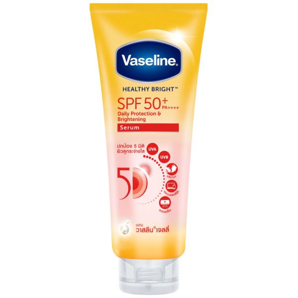 کرم ضد آفتاب بدون رنگ وازلین +SPF 50 مدل HEALTHY BRIGHT ‌مناسب انواع پوست حجم 300 میلی‌لیتر