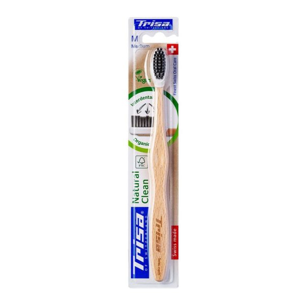 مسواک تریزا مدل NATURAL CLEAN با برس متوسط