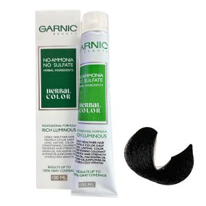 رنگ مو گارنیک مدل NO-AMMONIA شماره 1 حجم 100 میلی لیتر رنگ مشکی