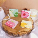 آینه جیبی دوطرفه میوه ای مربعی