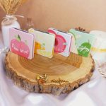 آینه جیبی دوطرفه میوه ای مربعی