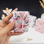 آینه جیبی چهار گوش طرح ارایشی