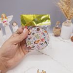 آینه چوبی فانتزی طرح گرد سایز کوچک