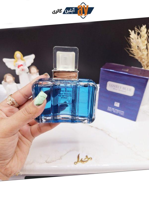 ادکلن 100 میل لاولی بلو اماراتی ادکلن مردانه ادکلنLovely blue کد 3949
