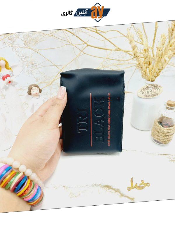 ادکلن تری بلک TRI Black حجم 100 میلی لیتر اماراتی (کیف چرمی)