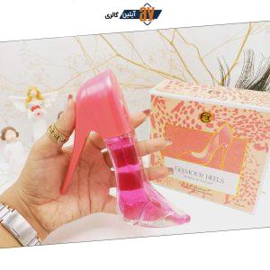 ادکلن زنانه خوشبو کفش صورتی GIAMOUR HEELS  90ml کد 9990