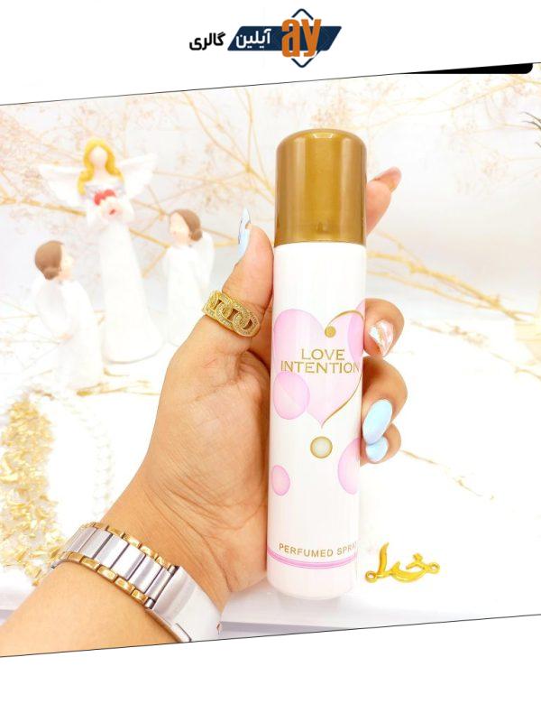 اسپری خوشبوکننده بدن 75ml مدلLOVE INTENTION  کد 1962