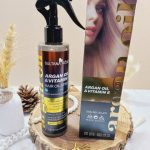 اسپری دو فاز مدل روغن آرگان و ویتامین ای  VITAMIN E / Argan oil حجم 250 میل برند سلطان رز SULTANA ROSE اصلی کد SA231