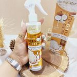 اسپری دو فاز مدل نارگیل برنجی RICE COCONUT حجم 250 میل برند سلطان رز SULTANA ROSE اصلی کد SA228