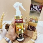 اسپری دو فاز مدل کره فندق SHEA BUTTER حجم 250 میل برند سلطان رز SULTANA ROSE اصلی کد SA227