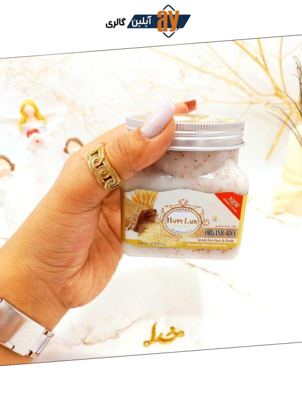 اسکراب شنی صورت و بدن برنج هپی لیدی HAPPY LADY | فروش عمده