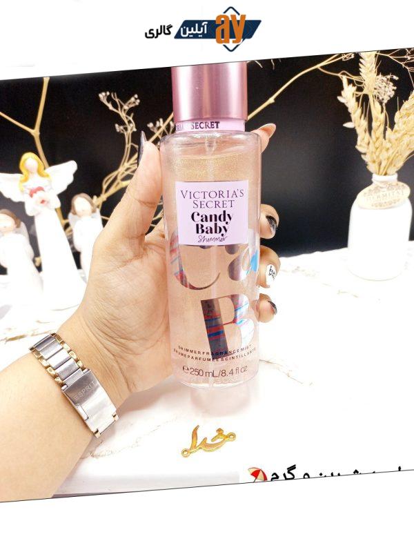 بادی اسپلش 250 ml شاین دار ویکتوریا سکرت مدل Candy Baby Shimmer اورجینال