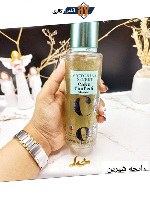 بادی اسپلش 250ml شاین دار ویکتوریا سکرت مدل Cake Confetti اورجینال
