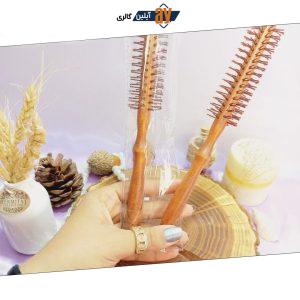 برس مو نسوز چوبی مدل پیچی