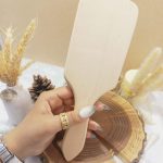 برس مو چوبی بامبو مستطیلی کف کرمی سایز بزرگ | فروش عمده